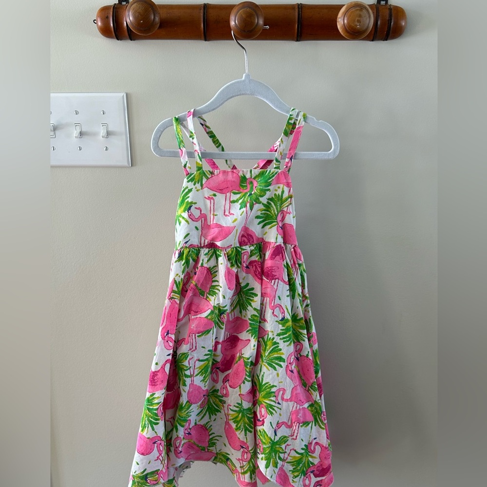 Girls Tommy Bahama Flamingo Dress. 5